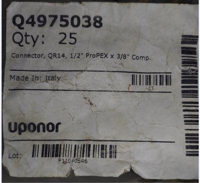 Connector QR14, 1/2" ProPEX x 3/8", View more