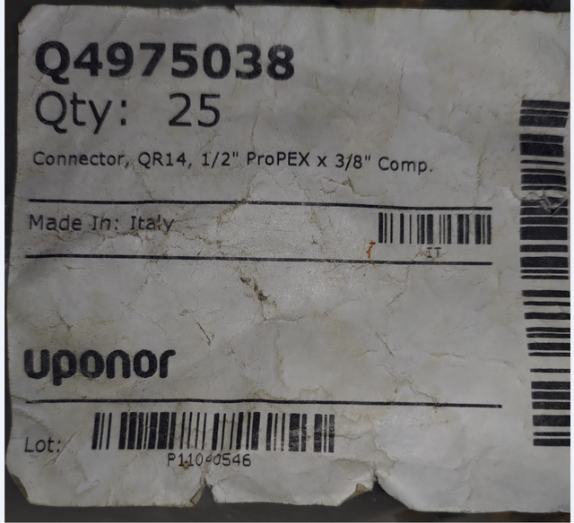 Connector QR14, 1/2" ProPEX x 3/8" in Other in Regina - Image 2
