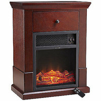 McLeland Design Easton Compact Electric Fireplace Heater, New