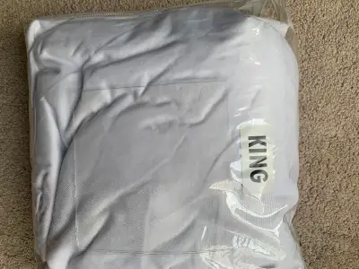 KING bed sheets - white, View more
