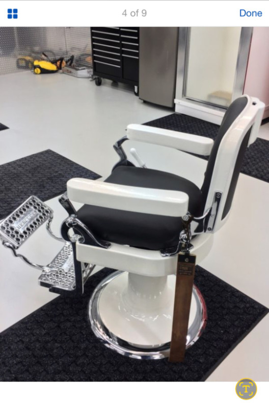 Antique Koken barber chairs 4 restored in Arts & Collectibles in Moose Jaw - Image 3