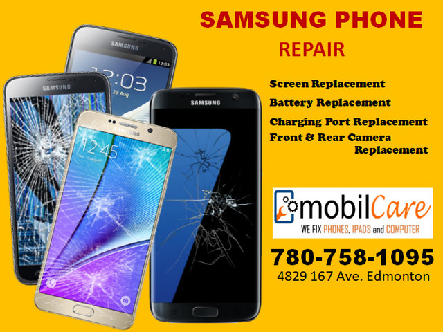 IPHONE SAMSUNG HUAWEI LG CELL PHONE SCREEN REPAIR in Cell Phone Services in Edmonton - Image 2