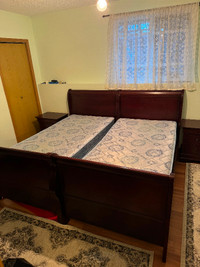 Bedroom Set with boxes & mattrasses