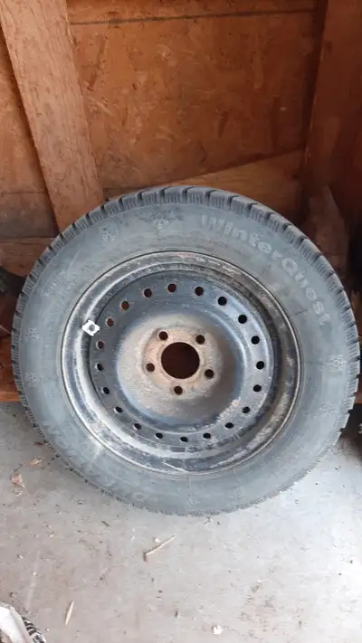 4x winter tires + 5 bolt Rims , good condition.
