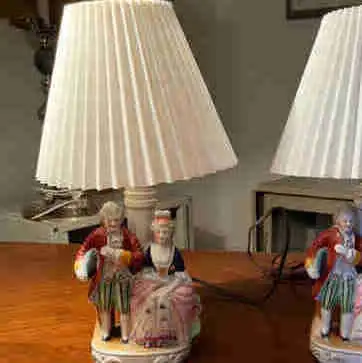 One Vintage Figural side table lamps, View more