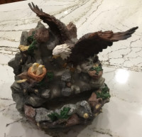 A beautiful Eagle and babies water/music fountain. NM. $65