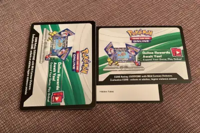 20 Unused Pokemon Hidden Fate QR Code Cards, View more