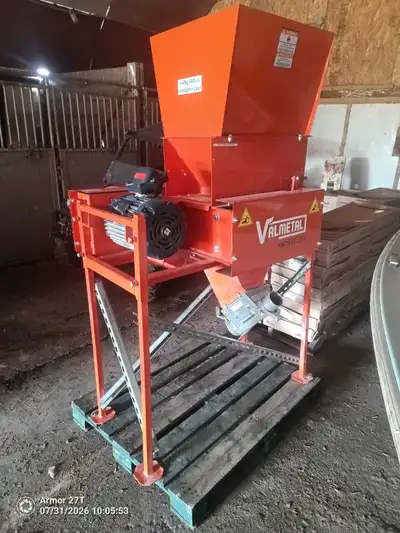 Val metal roller mill for sale. Only was used for 2 years on a small brewery. Has a magnet for takin...