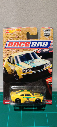 Hot wheels Car culture Race Day Mazda RX3 New yellow JDM