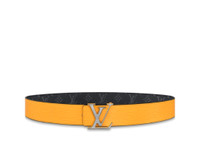Brand New Men's Yellow Reversible Louis Vuitton Belt For Sale!