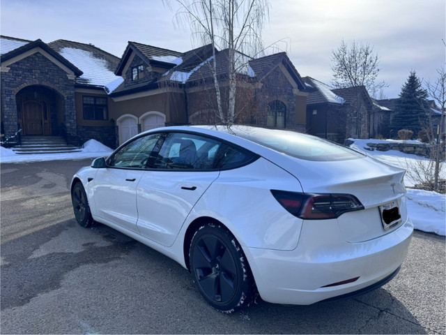 2021 Tesla Model 3 White Standard Range Plus RWD in Cars & Trucks in Red Deer - Image 2