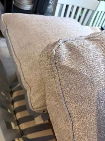 Pair Canadian Made Cushions With Zipper Inserts, View more