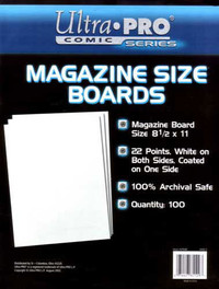 Ultra Pro MAGAZINE ... 100 BACKING BOARDS … BAG/BOARD COMBO $50