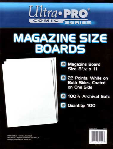 Ultra Pro MAGAZINE ... 100 BACKING BOARDS … BAG/BOARD COMBO $50 in Arts & Collectibles in City of Halifax