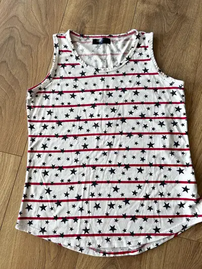 725 originals Star-Patterned Sleeveless Top size S, View more
