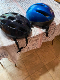 Two Bike Helmets