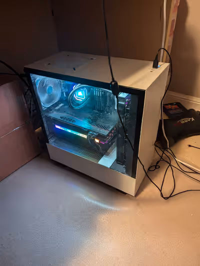 NVIDIA GeForce RTX 3070 graphics 32gb RAM (4x8gbs) AMD Ryzen 5 5600x 6-core processor 1TB SSD, no wi...