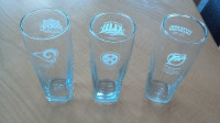3 verres de collection Football Bud Light 7"Super Bowl 1704223-3