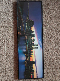Framed Brooklyn Bridge Skyline Print