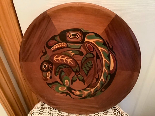 Lg Vtg Indigenous First Nations West Coast “Killer Whale” Art in Arts & Collectibles in Belleville - Image 4