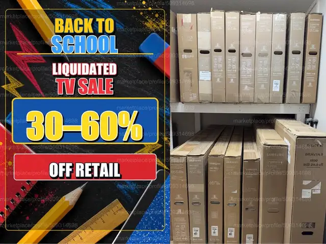 Back to School Liquidated TV Sale - 4K Smart and gaming TVs!
