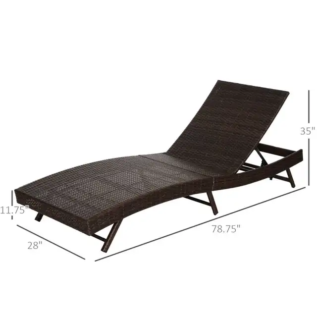 Outsunny S-Shape Patio Lounger w/ Cushion | Good Finds in Patio & Garden Furniture in Oakville / Halton Region - Image 5