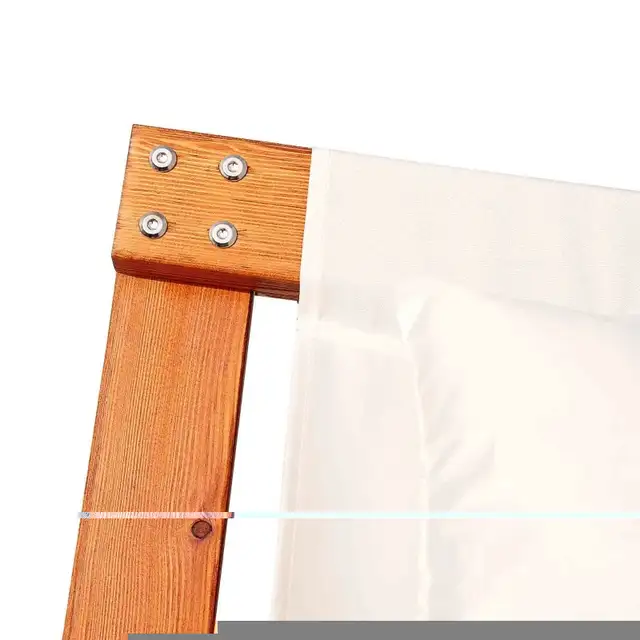 Rocking Double Sun Lounger Hammock with Curved Wooden Stand Outd in Patio & Garden Furniture in Markham / York Region - Image 8