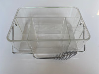 GN109 2 Pack 3 Section Drawer Organizer, Acrylic Makeup Drawer