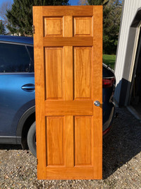 Wooden maple door