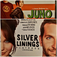 2 Movies  JUNO & SILVER LININGS PLAYBOOK
