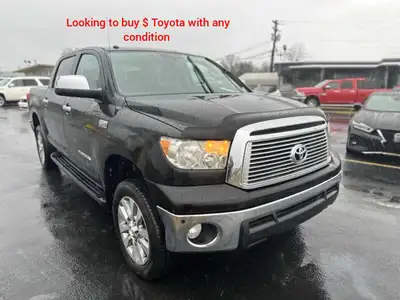 Buying $ Toyota with any condition ( damaged or good )