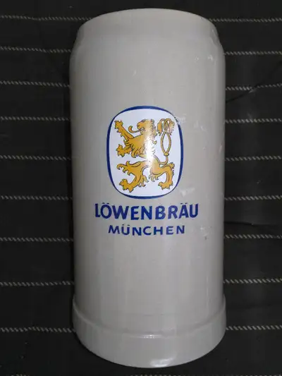 Vintage 1L GERZ Munchen Lowenbrau Beer Tankard Made in W Germany, View more