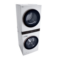 LG White Front Load LG WashTower with Centre Control