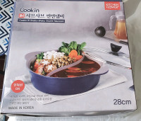 Cookin Double Ceramic Induction pot Double Dual Hotpot Divider