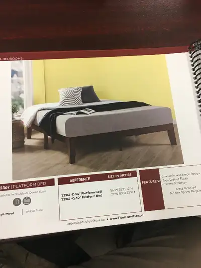 We haves brand new plate forms for sale starting at $299 and up. Mattresses sold separately. Phone 3...