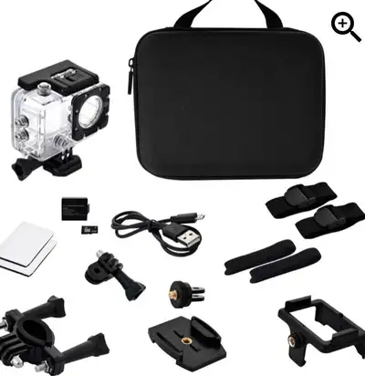 Pro Reel 1080p Action Camera with Hard Case and Accessories!, View more