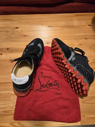 Christian Louboutin Loubishark Red-Bottom Sneakers —  Size 44.5, View more