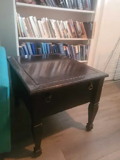 Wood side table, View more