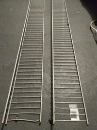 Two Metal wire shelving 63" x 6" x 2" slat platform