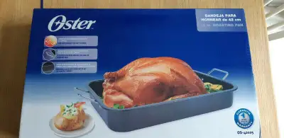 Oster 16" Roasting Pan Non Stick Electroplated Handles, View more