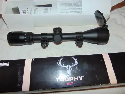 Bushnell Trophy XLT Rifle Scope 3 - 9 x40 NEW In box Multi x Front lens cap
