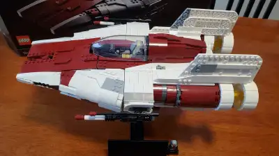 Lego Star Wars #75275 UCS A-Wing Starfighter Set is 100% complete, includes box, instructions, stick...