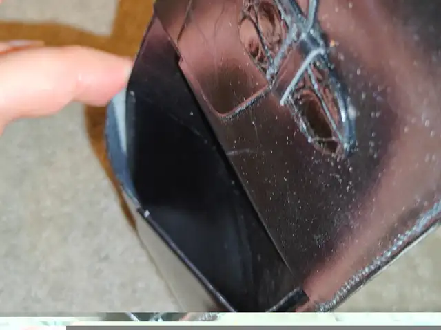 Handmade Faux Croc Patent Genuine Leather Billfold Men Wallet in Men's in Calgary - Image 7