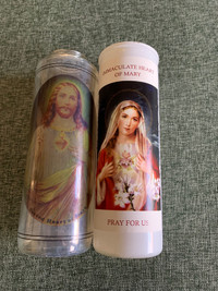  Religious pillar candle holders