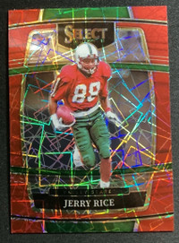 NFL Card - Jerry Rice #53 Concourse Red Lazer Prizm