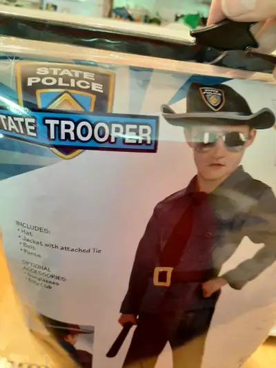 Childs state trooper costume size small only, View more