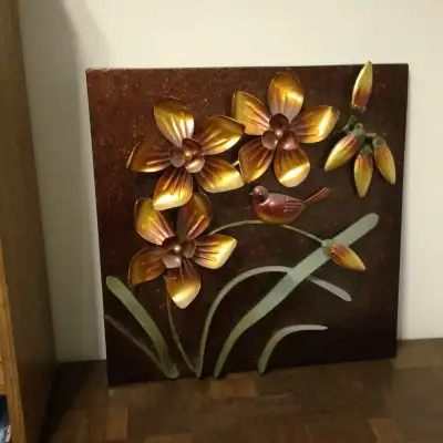 METAL FLOWER WALL ART, View more
