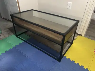 Barkad Glass Top Coffee Table - Used - Great Condition, View more