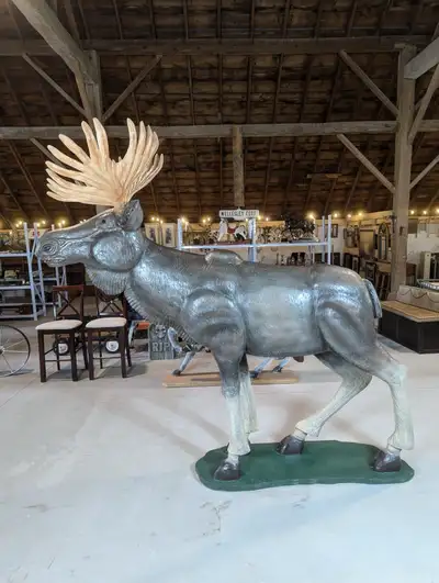 Handcrafted 8 Ft. Moose $4000, View more