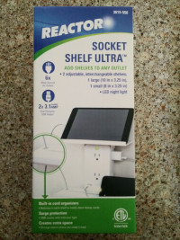 Reactor Socket Shelf Ultra w/ LED Night Light